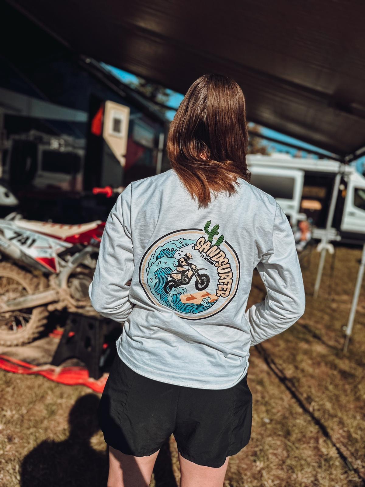 SANDSURFER Longsleeve Weiß | TZ Designs
