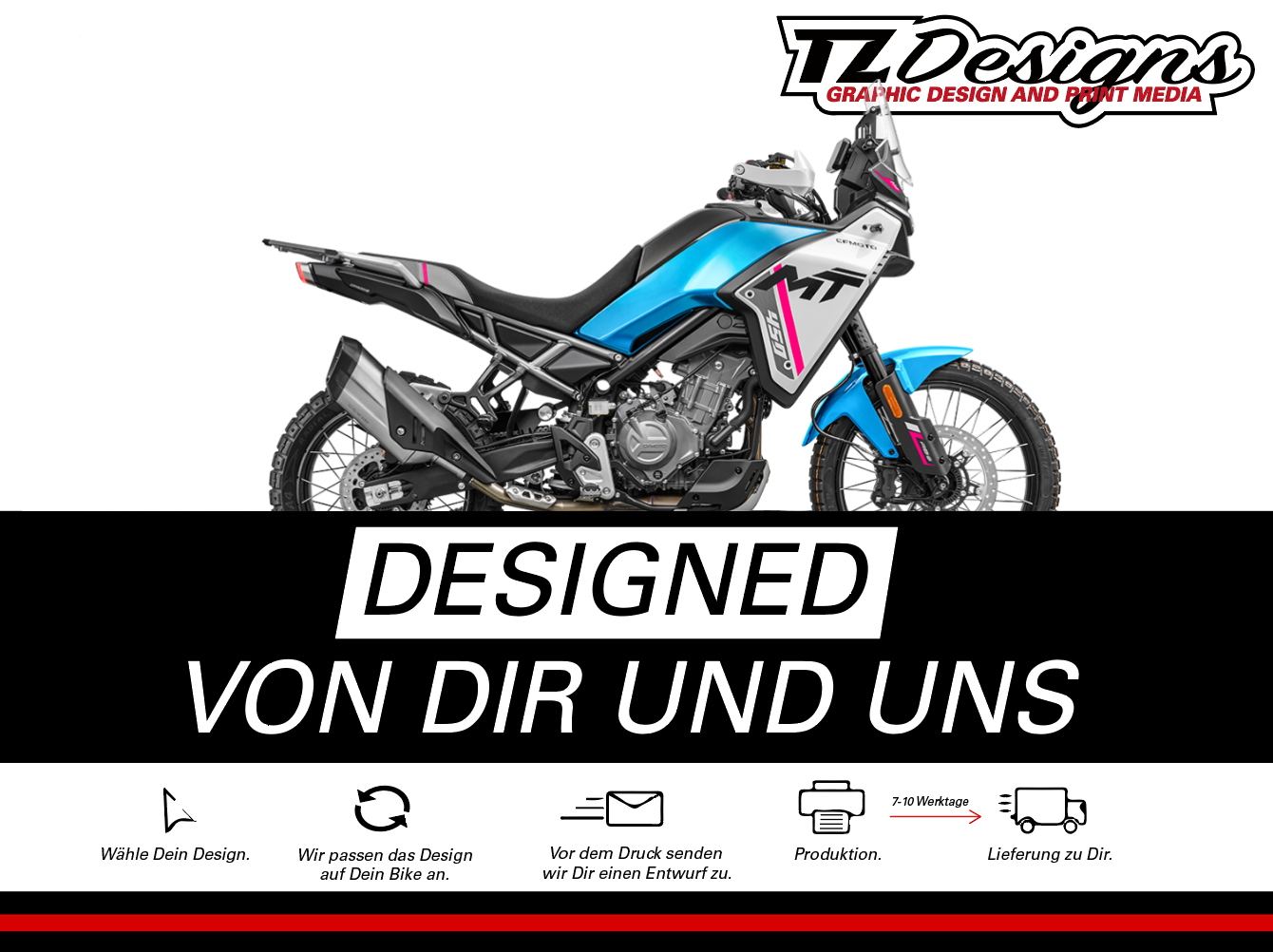 Individuelles DEKOR für CF Moto 450 MT