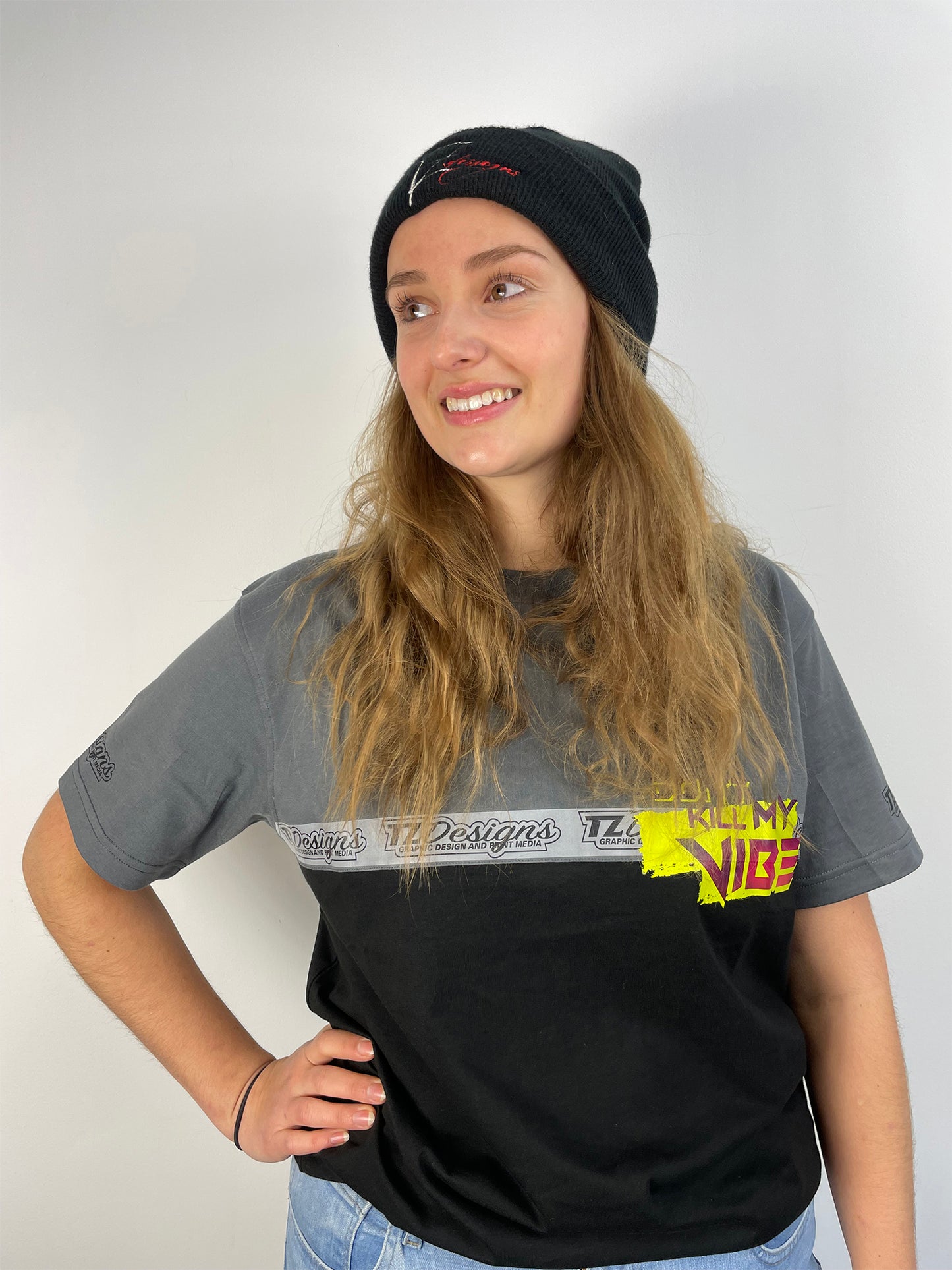 Don't Kill My Vibe | T-Shirt OVERSIZE schwarz