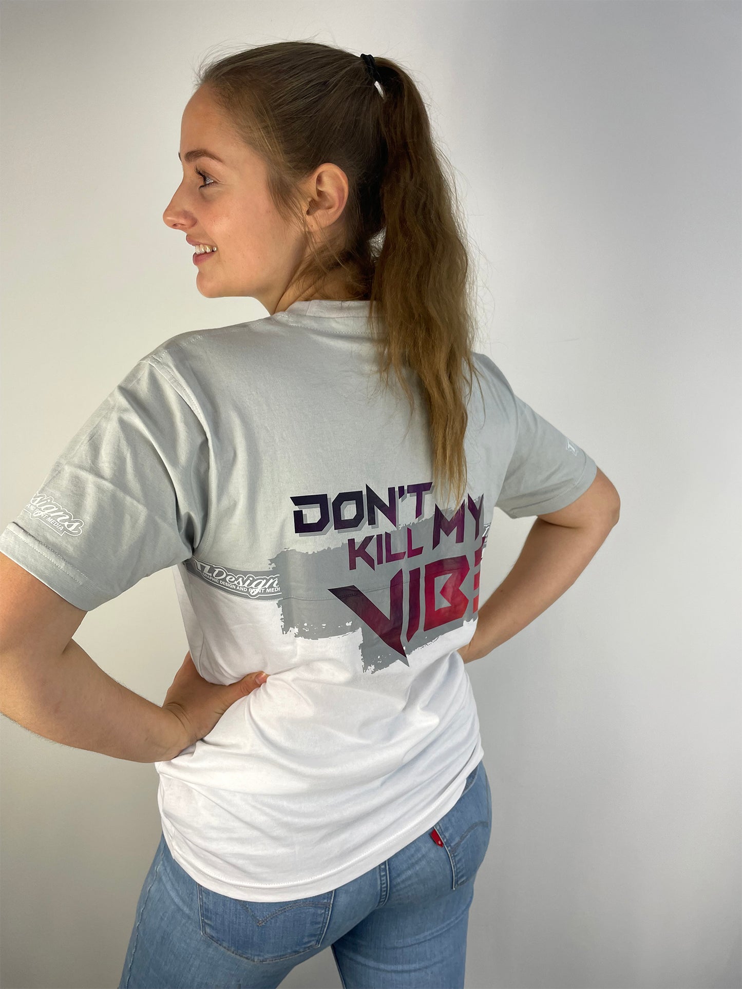 Don't Kill My Vibe | T-Shirt OVERSIZE weiß