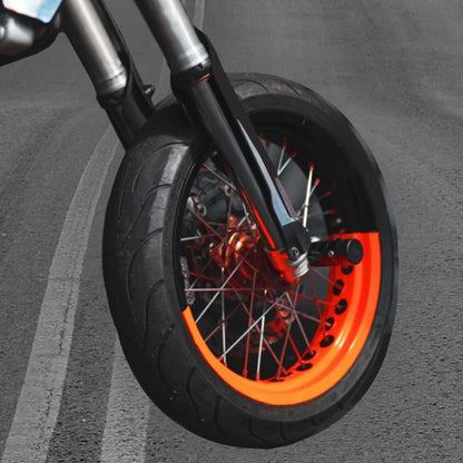 50/50 Supermoto Felgen-Dekor 17 Zoll Vorne + 17 Zoll Hinten 36 Speichen