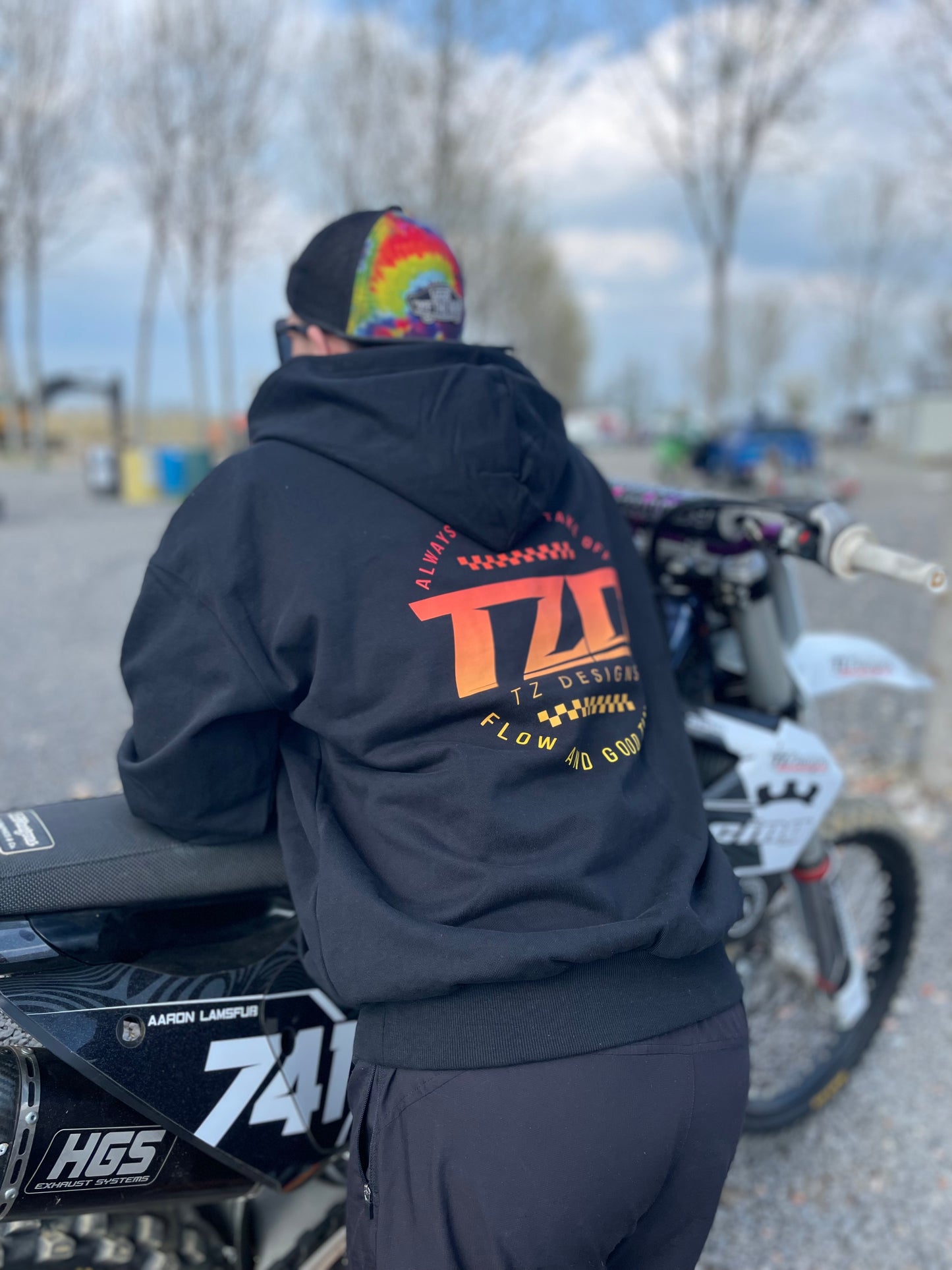 FLOW LINE oversize Hoodie | TZ Designs