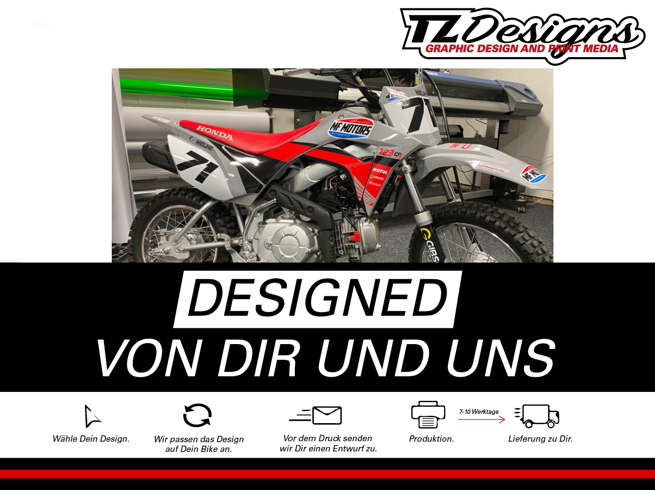 Individuelles DEKOR fürs PITBIKE