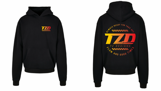 FLOW LINE oversize Hoodie | TZ Designs