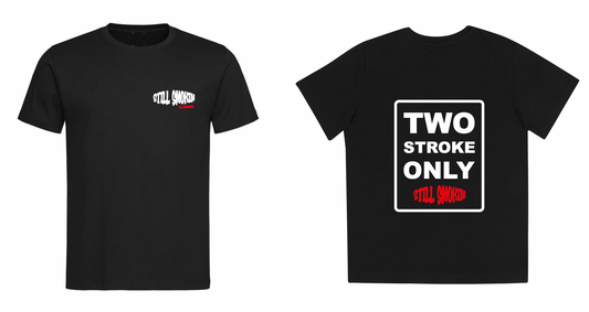 Two Stroke Only T-Shirt Schwarz | TZ Designs