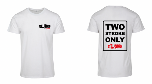 Two Stroke Only T-Shirt Weiß | TZ Designs