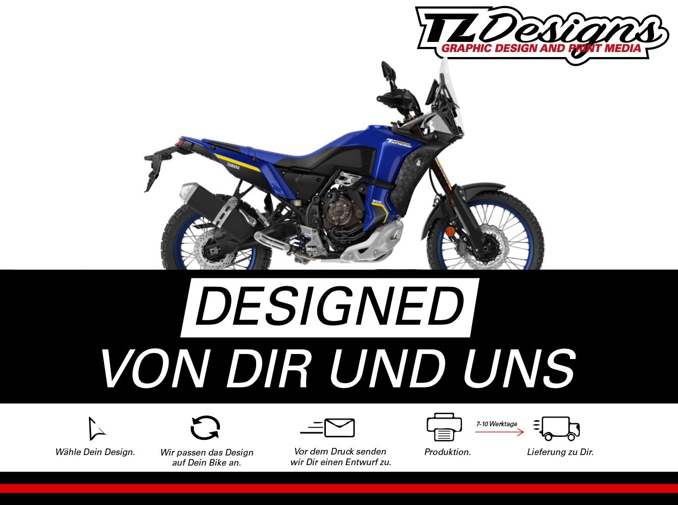 Individuelles DEKOR für Yamaha Tenere 700 World Raid